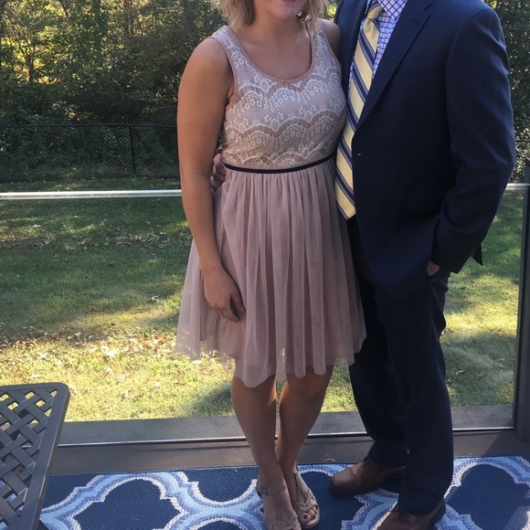 Altar’d State Lace & Tulle Blush Dress - Picture 12 of 12